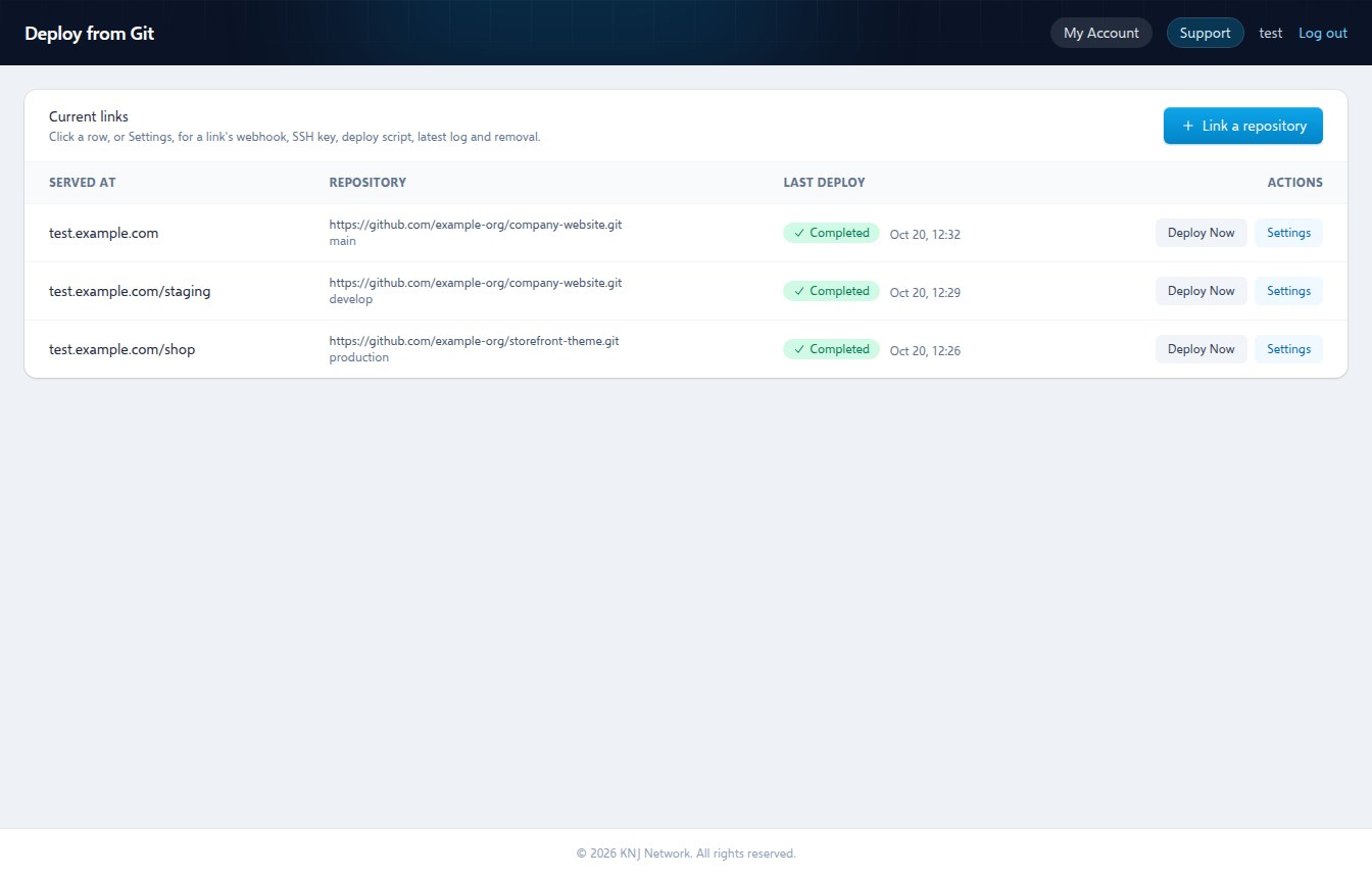 KNJ Panel Deploy from Git