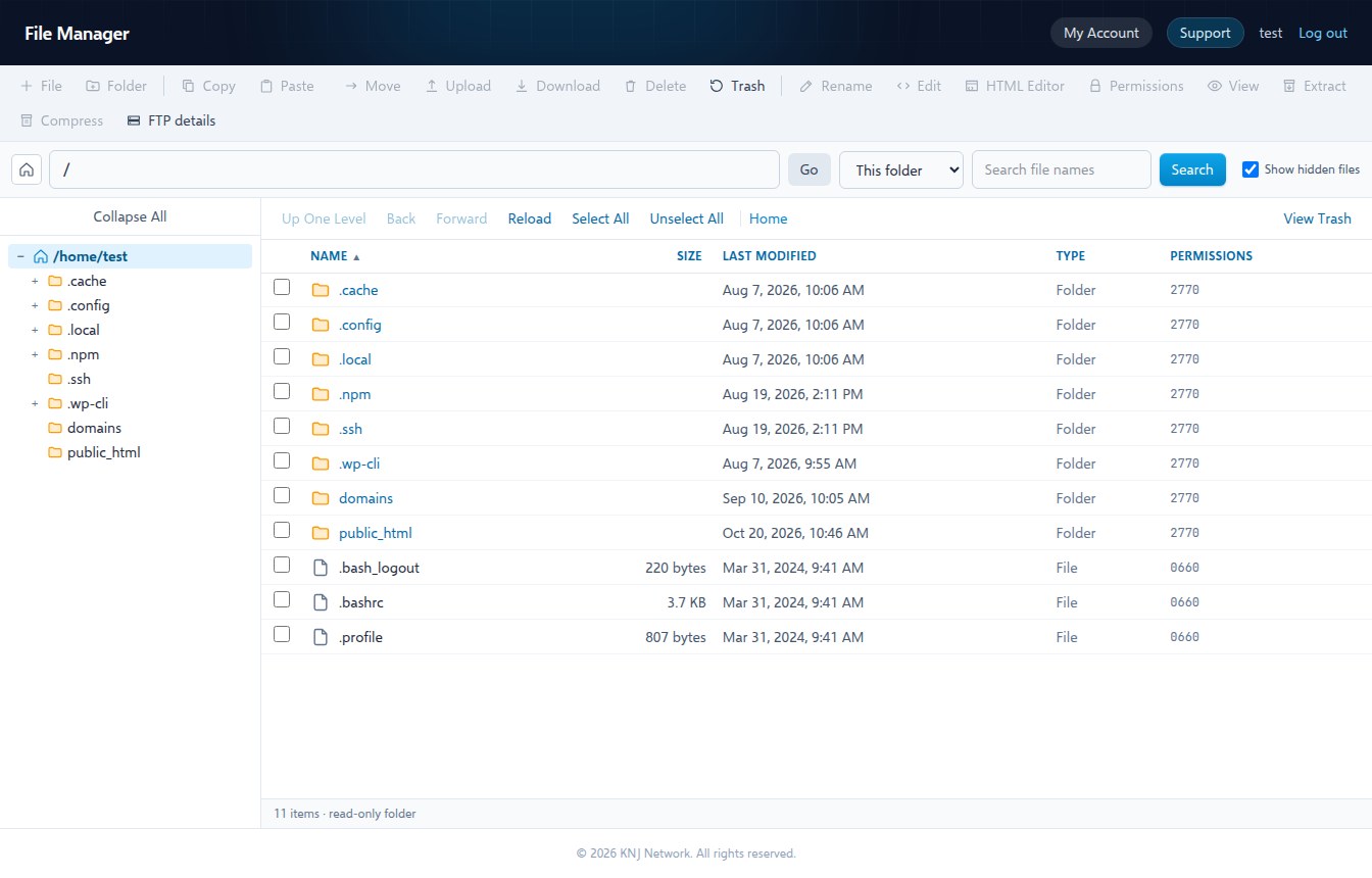 KNJ Panel File Manager